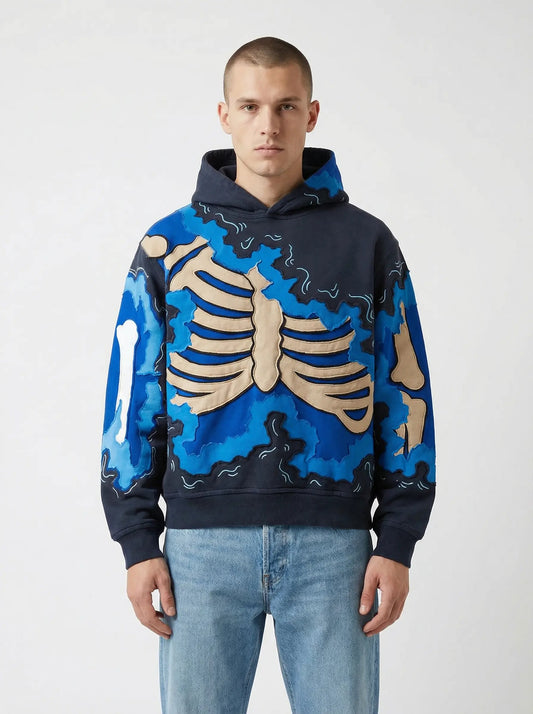 Men’s Skull Graphic Pullover Hoodie