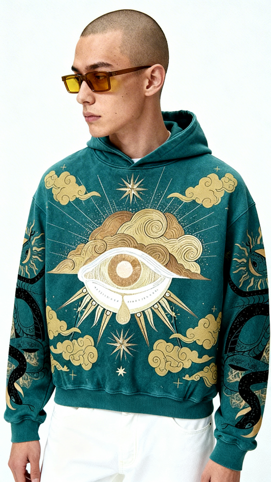 Fashion Casual Printed Polyester Sweater