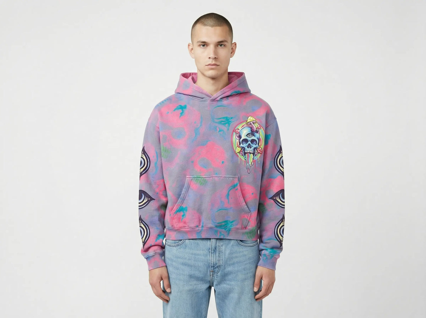 Men’s Casual Printed Polyester Sweater – Stylish Pullover Comfort