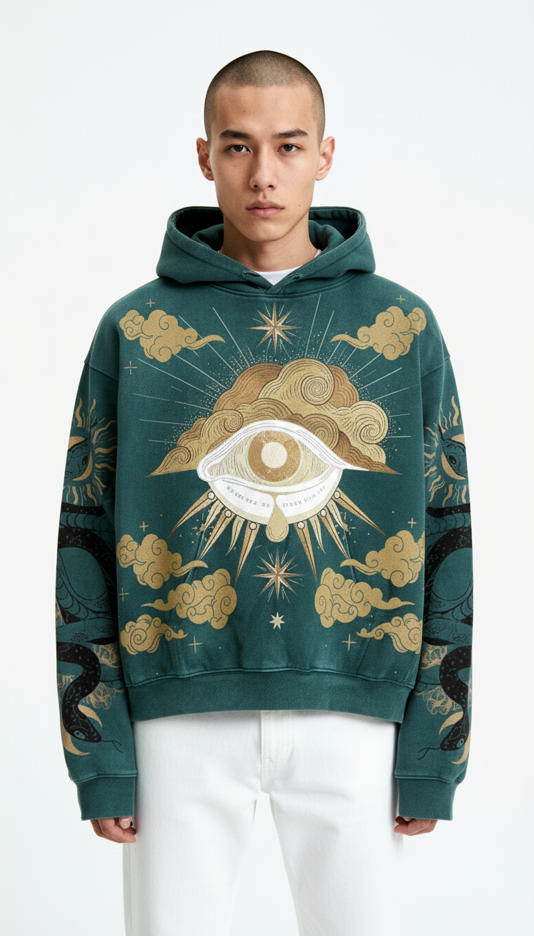 Fashion Casual Printed Polyester Sweater