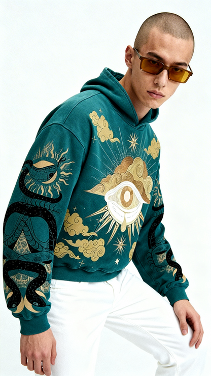 Fashion Casual Printed Polyester Sweater