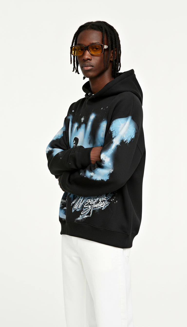 Printed Casual Pullover Hoodie – Streetwear Sweatshirt